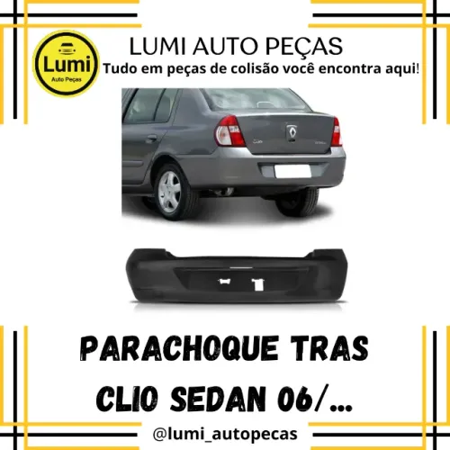 Parachoque Traseiro Clio Sedan 06/... - NOVO 