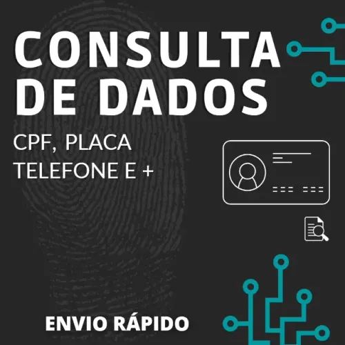 CONSULTA DE DADOS PESSOAIS - CPF, NOME COMPLETO, TELEFONE, PLACA