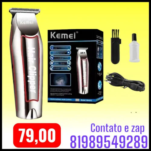 máquina de acabamento profissional Kemei KM-032.