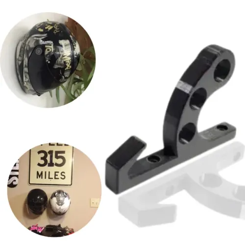 Suporte de Parede para Capacete e Chaves Moto e Bicicleta _ AU33