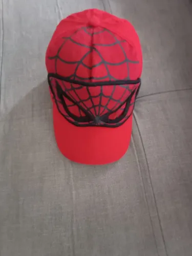 Boné e máscara do Homem Aranha-Regulável Vermelho