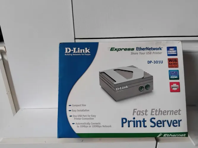 Servidor de Impressão Fast Ethernet D-Link DP-301U