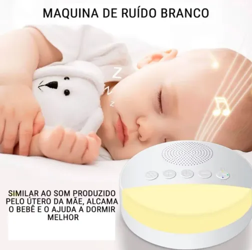 APARELHO DE RUIDO BRANCO CALMANTE - LED AJUSTÁVEL 