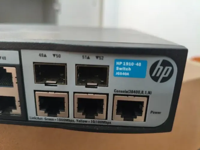 Switch HP 1910-48 Jg540a 10/100