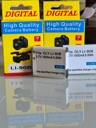 Kit 2 Baterias para Câmera LI-90B 3.7V 1500mAh 5.6Wh