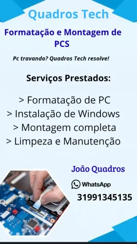 Montagem, Manutenção e formatação de computador
