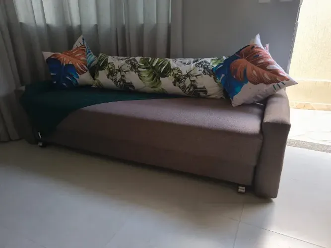 Sofá Bicama Madeira reforçada