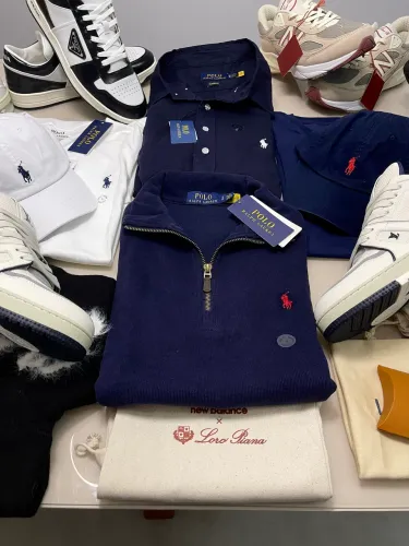 Quarter zip Polo Ralph Lauren casaco Azul Marinho