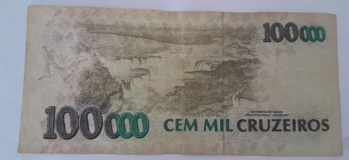 Cédula de 100 mil cruzeiros