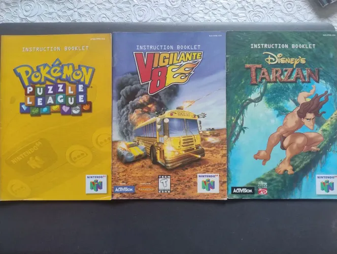 Manuais de jogos - Nintendo 64