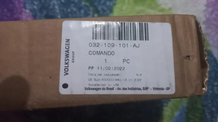 Comando de Válvula fox vw original moto power 1.0
