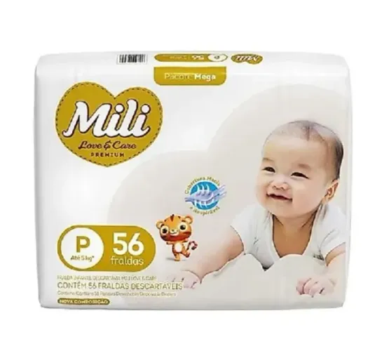 Fralda Mili Love & Care PREMIUM