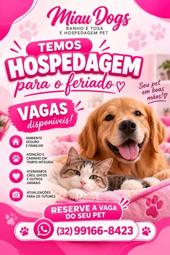 ? Vai viajar no feriado? Seu pet também merece ficar bem cuidado! ?