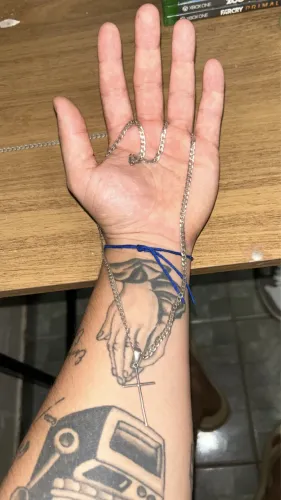 Pulseira e corrente de prata 925