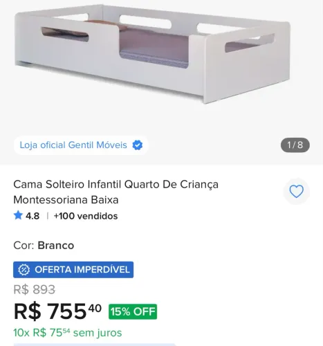 Cama infantil Montessoriana