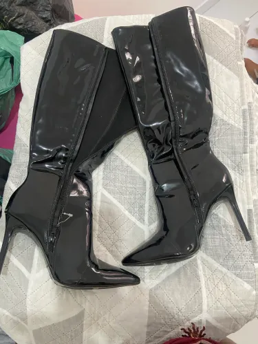 Bota salto alto TECIDO NAPA