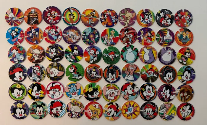 Tazos Coleção Animaniacs Arma e Voa Completa - Elma chips -