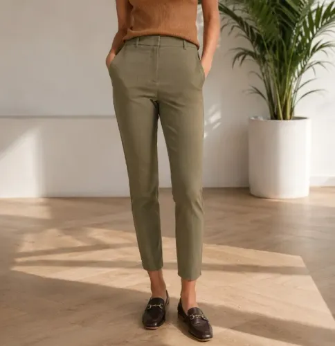 Calça Hering Alfaiataria Feminina Verde