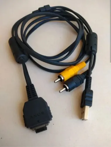 Cabo USB/AV VMC-MD1 original para câmeras Sony