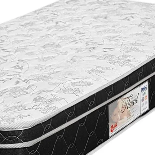 Cama Box Casal Castor Prata Floral [Oportunidade]