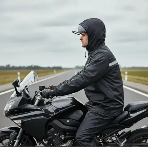capa de chuva motociclista impermeável e reforçada gg bm-f4183
