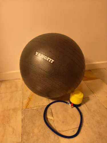 Bola de Pilates Suíça YangFit com Bomba de Encher - 65cm