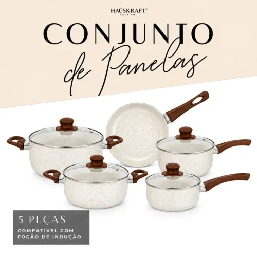 Jogo panela de cerâmica Hauskraft