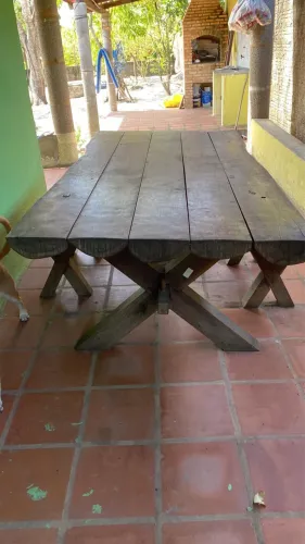 Sofa de tora de madeira 9 mil