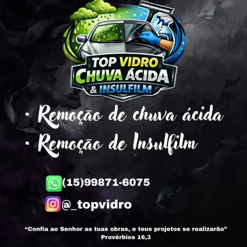 Remoção de sufilme chuva acida 