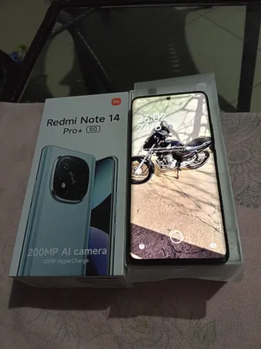 Redmi not 14 pro plus 5g 512GB<br>512 gb memória ram 12+4 GB <br>Câmera 200 MP com AI integrada