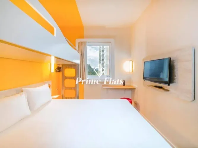 Flat disponível para venda no Íbis Budget São Caetano, com 13m², 1 dormitório e 1 vaga