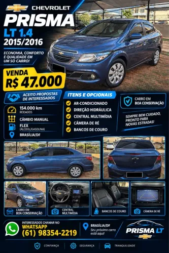 Chevrolet Prisma Sed. LT 1.4 8V Flexpower 4P 2016