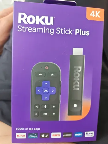 Roku Streaming Stick Plus 4k Com Controle Por Voz Cor Preto Tipo De Controle Remoto De Voz