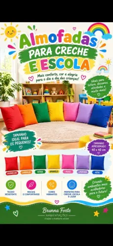 Almofadas para creche escola