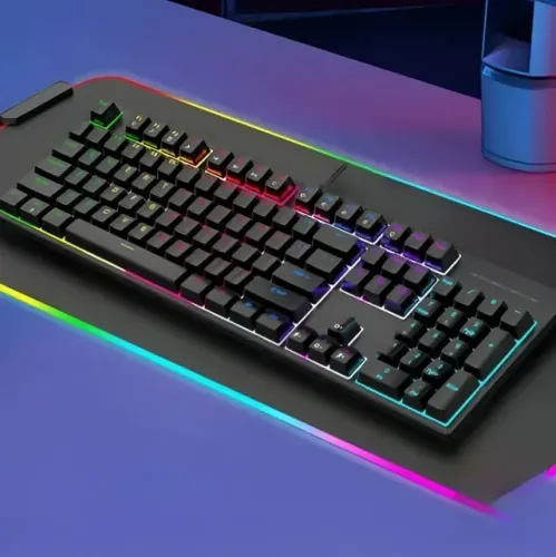 Teclado Gamer Mecânico Blue Switch Diversos Modos Iluminação
