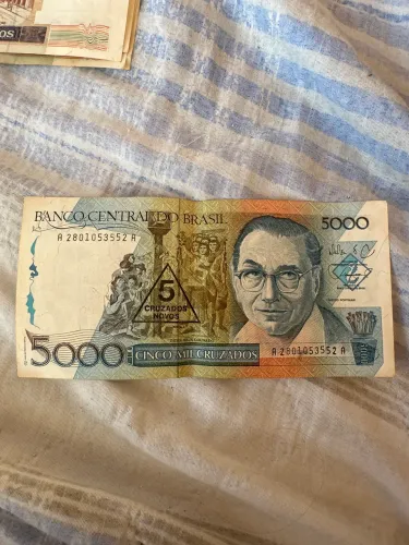 NOTA 5000 cruzados Cândido Portinari