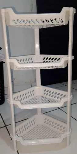 Estante Organizadora 4 Prateleiras - Ideal para Banheiro, Cozinha e Lavanderia