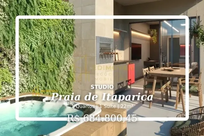 Invista no futuro: Studio Garden em Praia de Itaparica, perto da praia!