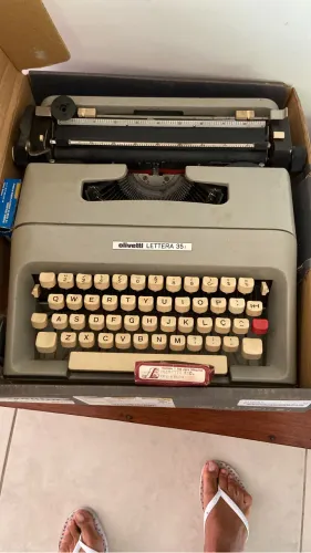 Máquina de datilografia retrô