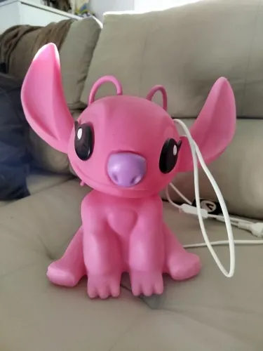Luminária Stitch Rosa