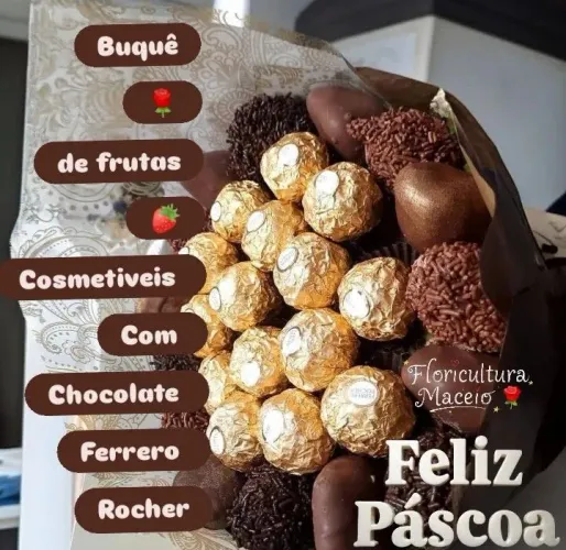 BUQUÊ DE ROSAS E CHOCOLATE 