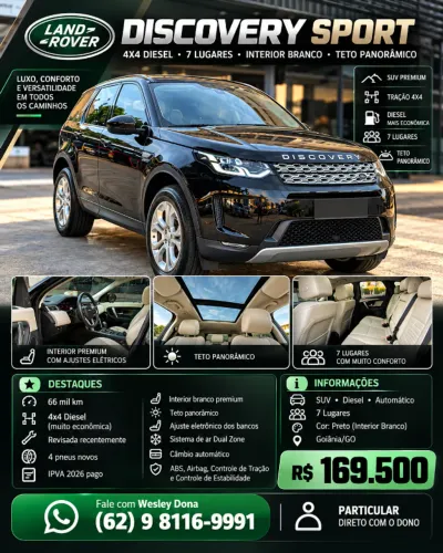 Land Rover Discovery Sport S 2.0 4X4 Diesel. AUT 2021
