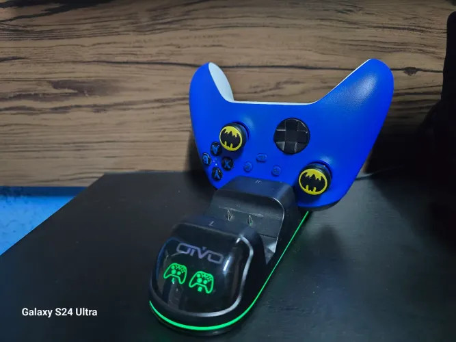 Controle Xbox Series Azul (Na Caixa) + Base Carregadora e 2 Baterias