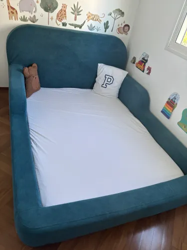 Cama montessoriana casal Little Duck com colchão 