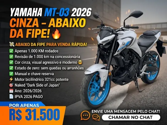 Yamaha MT-03 Connected 321cc ABS 2026