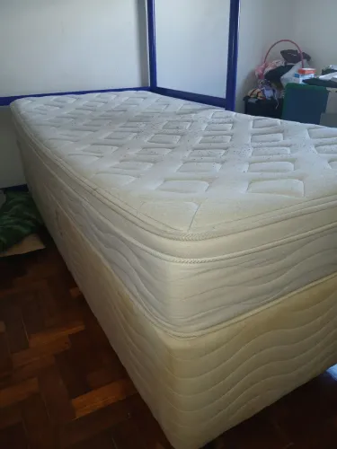 Bicama Solteiro Euro Colchões (Box + Colchão Lyon + Cama Auxiliar)