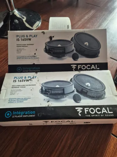 2 Pares Altofalantes Focal IS 165VW Plug & Play para VW
