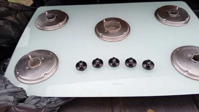 Cooktop Fischer de 5 bocas com mesa de vidro - modelo 1642-6986