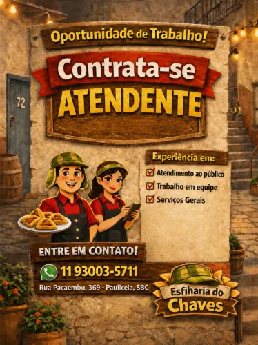 Início imediato!