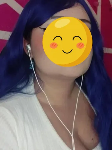 Peruca azul escuro ondulada com franja cosplay wig